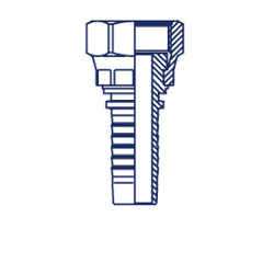 Фитинг DN 20 ORFS (Г) 1.3/16 (накидная гайка)