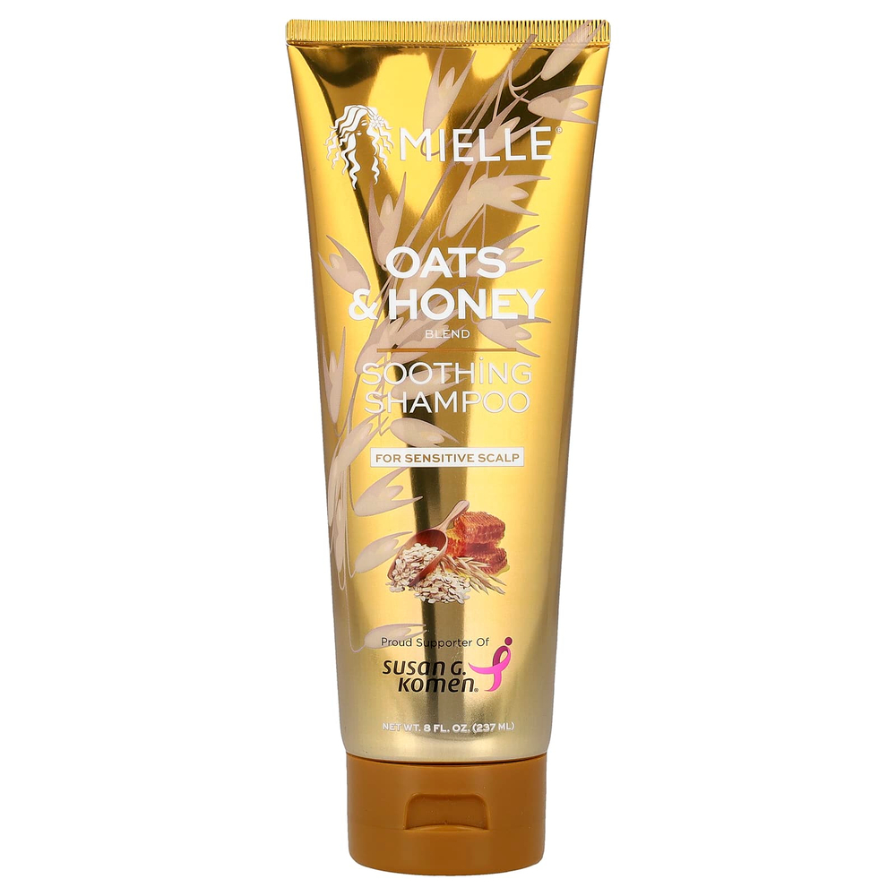 Mielle, успокаивающий шампунь, смесь овса и меда, 237 мл (8 жидк. унций)