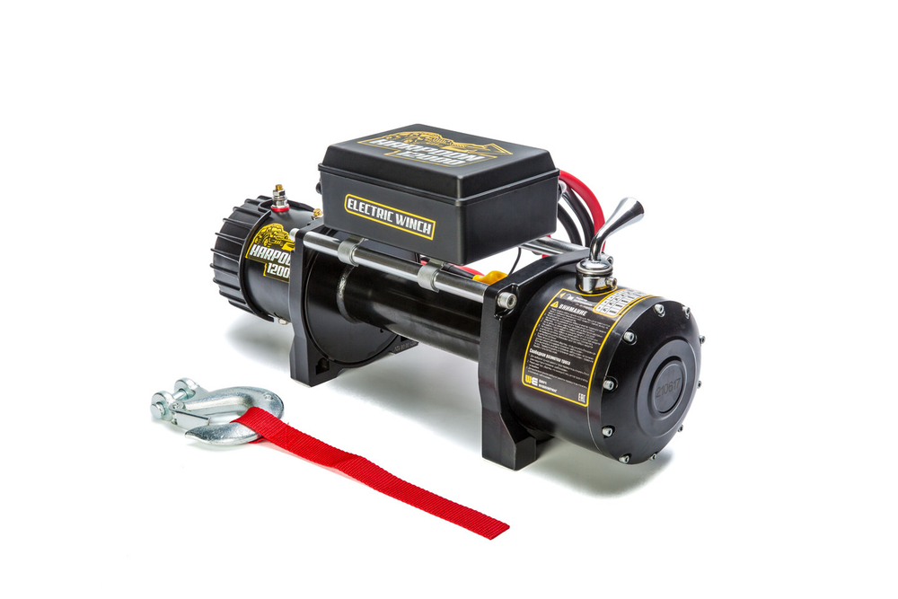 Лебедка автомобильная Harpoon 12000 (5450кг) электрическая 12В без троса