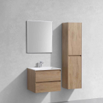 База под раковину Luka 600 подвесная, 2 выкатных ящика soft-close, N.Oak, , шт