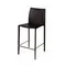 Полубарный стул Rolf черная кожа