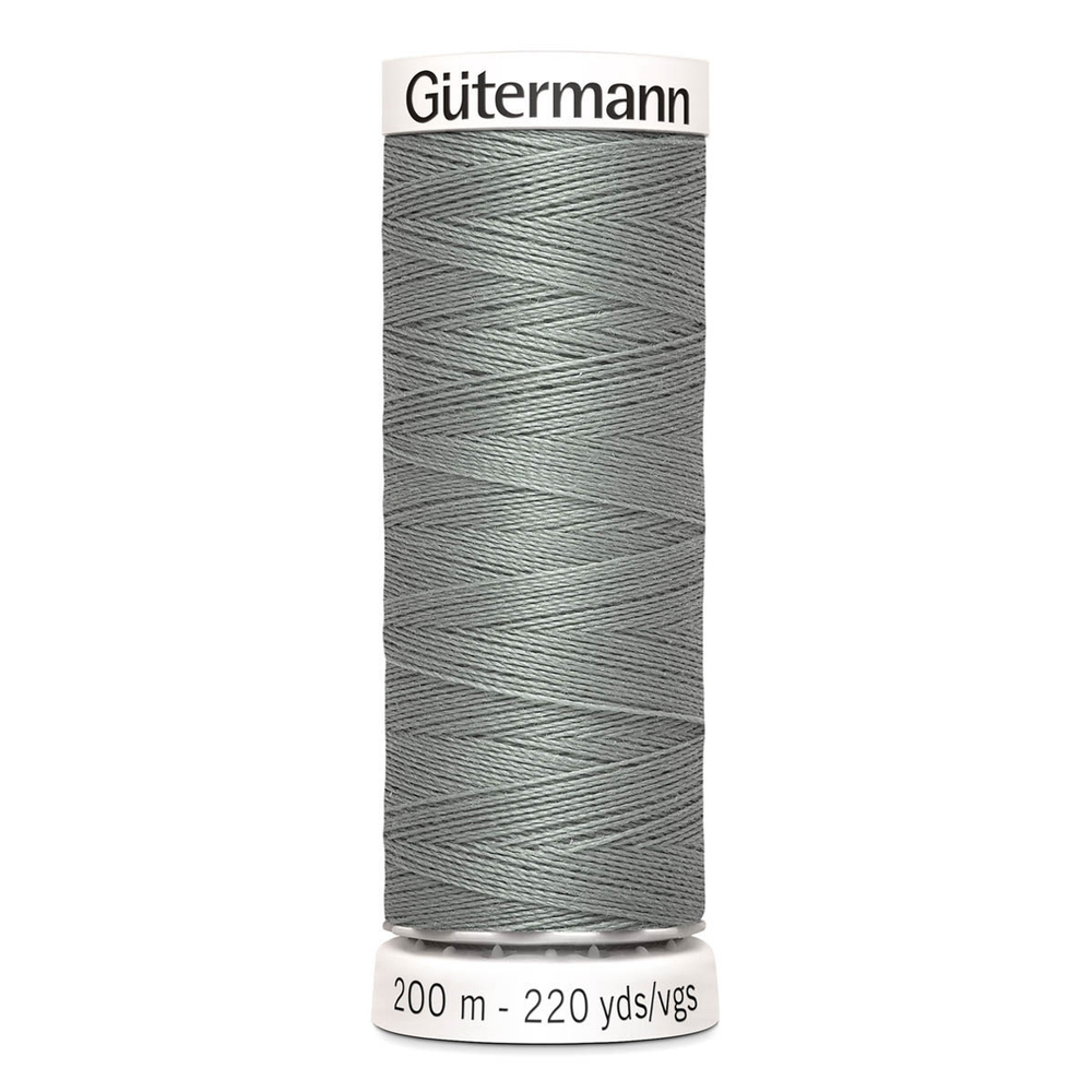 01 Нить Sew-All 100/200 м для всех материалов, 100% полиэстер Gutermann 748277 (634 пепельно серовато-зеленый)