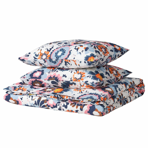 Комплект постельного белья IKEA HONSGULLORT (ХОНСГУЛЛОРТ), Двуспальный, Разноцветный, 240x220, 50x80 см