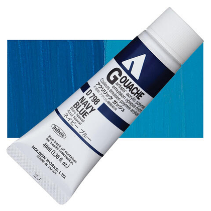 Holbein Acrylic Gouache 40 мл. 798 [А] Navy Blue