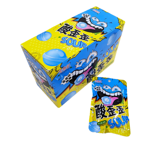 Кислые конфеты Sour Wai Wai со вкусом черники, 20гр (Китай)