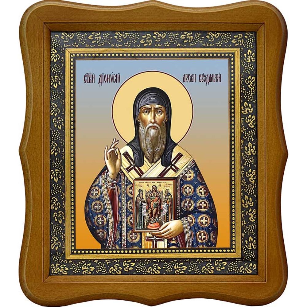 Дионисий, архиепископ Суздальский, святитель. Икона на холсте.