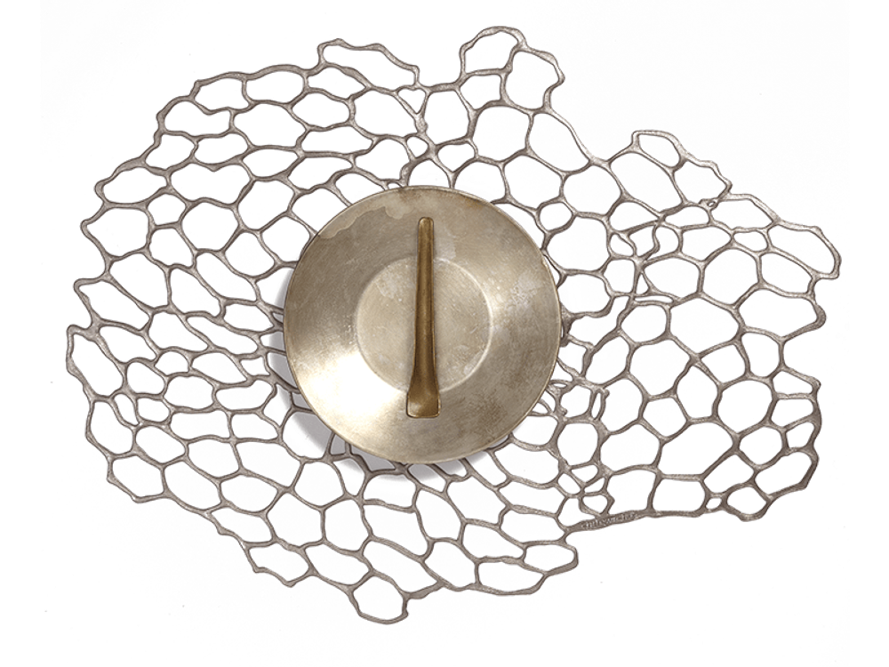 Салфетка подстановочная Chilewiсh Pressed Sea Lace Gunmetal 100546-002