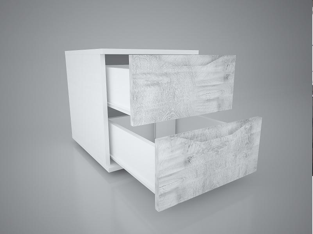 Тумба Сорренто Белый/Рамбла