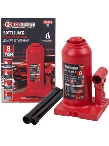 Домкрат гидравлический бутылочный, 8т
