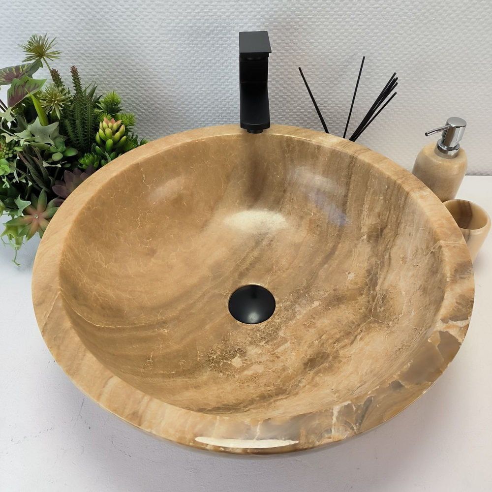 Раковина из оникса Bowl Sunset Big BO-60159 50*50*16