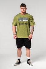Футболка WASHED-OFF OVERSIZED T-SHIRT HERITAGE 355 Зеленая