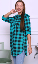 [m]Туника-рубашка с капюшоном Т-2974