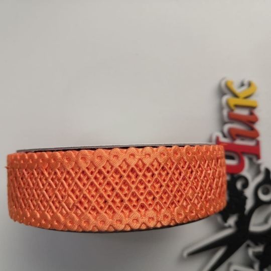Лента декоративная АЖУРНАЯ (Оранжевый) - 2 метра