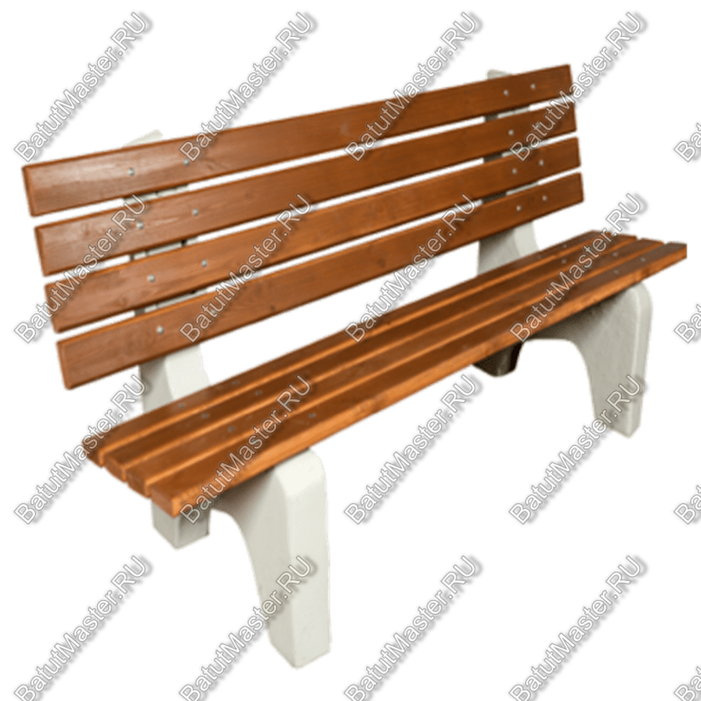 СКАМЕЙКА ПАРКОВАЯ СО СПИНКОЙ