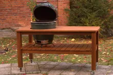 Стол дубовый для гриля Big Green Egg L (тёмный дуб), Craftico