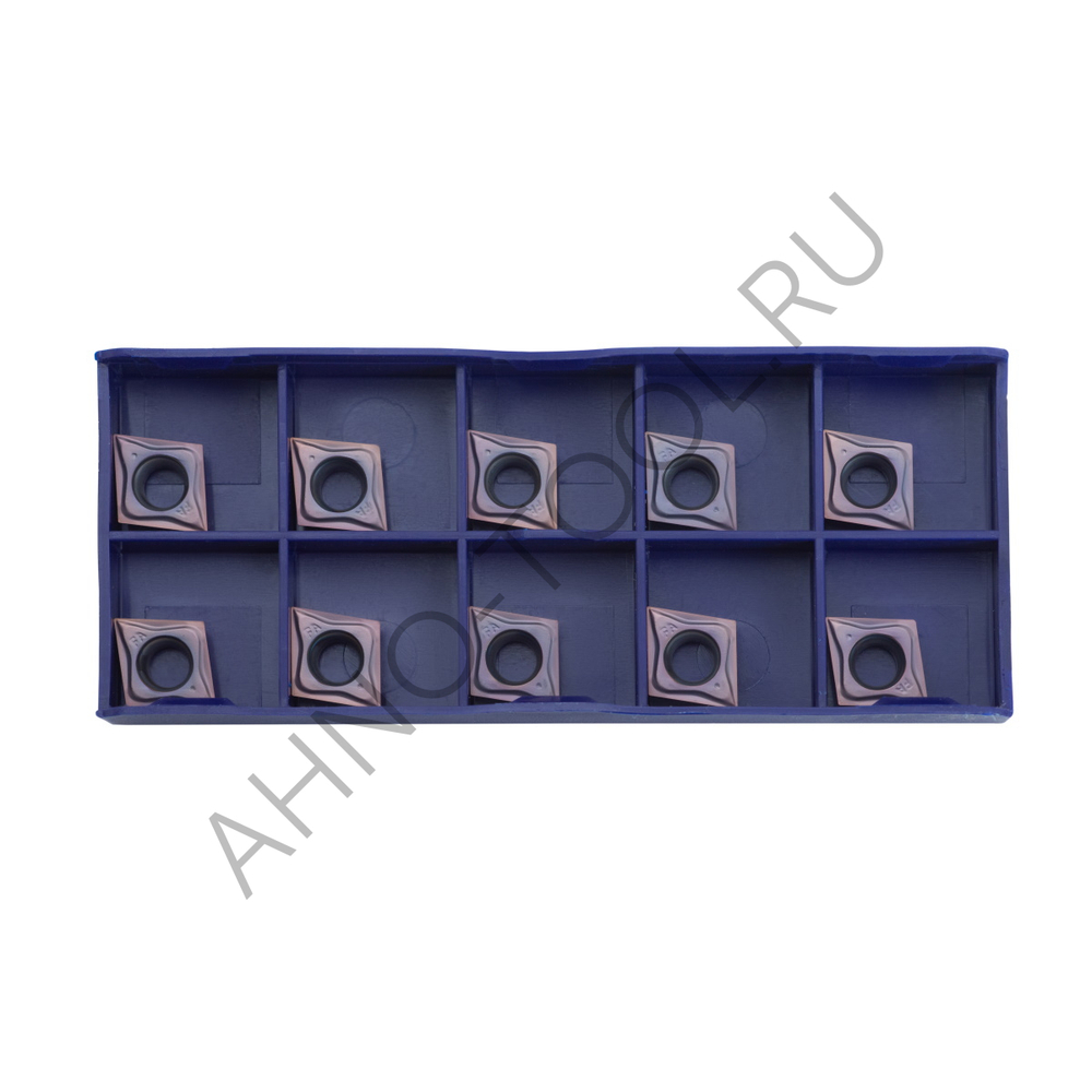 Пластина твердосплавная ISO CCMT09T302-FA APM820L AHNO по жаропроч. и нерж.стали, получистовая