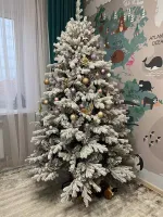 Заснеженная елка «Аляска» (Литая+пвх) 270 см / 2.7 м