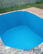 Краска для бассейна Бетостоун PROFI POOL, водостойкая эмаль, матовая, RAL 5012, 3 кг.