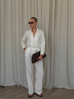 Бомбер LINEN beige