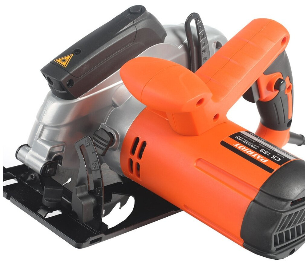 Пила циркулярная PATRIOT CS 188, мощность 1500Вт, пильный диск 185х30 мм (190301630)