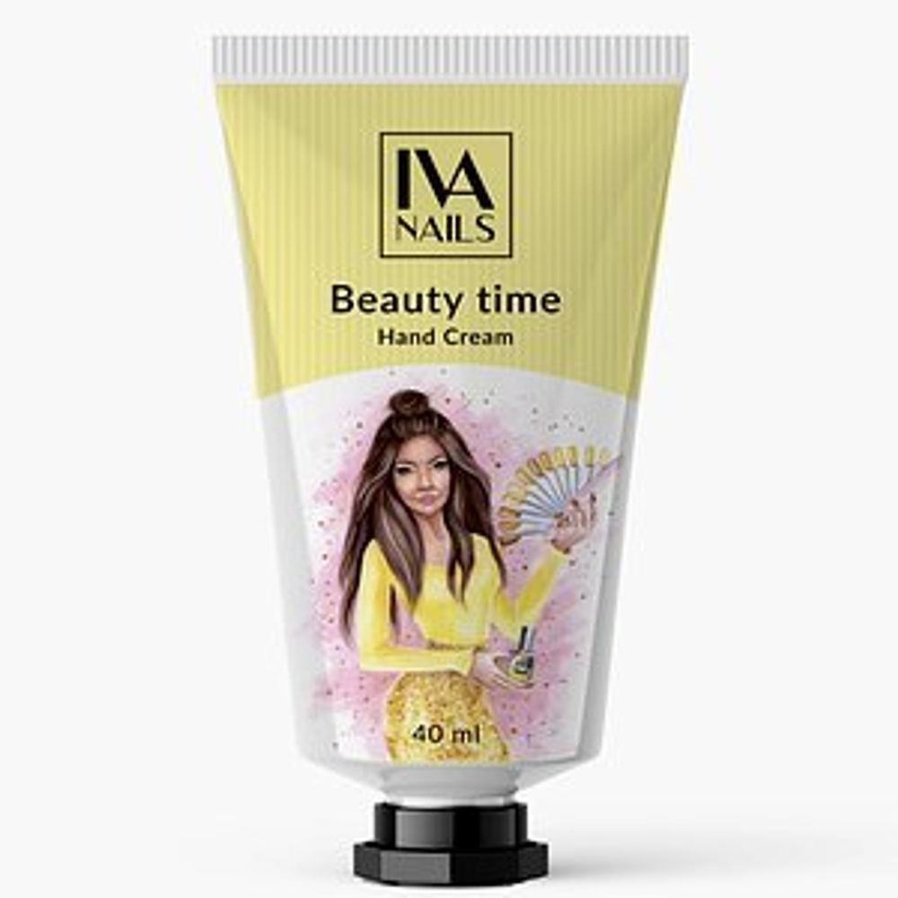 Крем для рук увлажняющий в тубе «Beauty Time», IVA NAILS