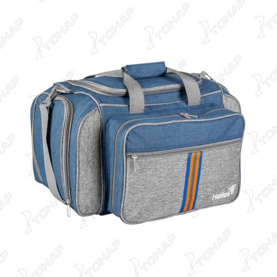 Набор для пикника Helios на 4 персоны синий/серый HS-605(4)BG