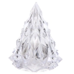 Сувенир с подсветкой «Кристальная ёлочка» 6,5*8 см, Теплый белый