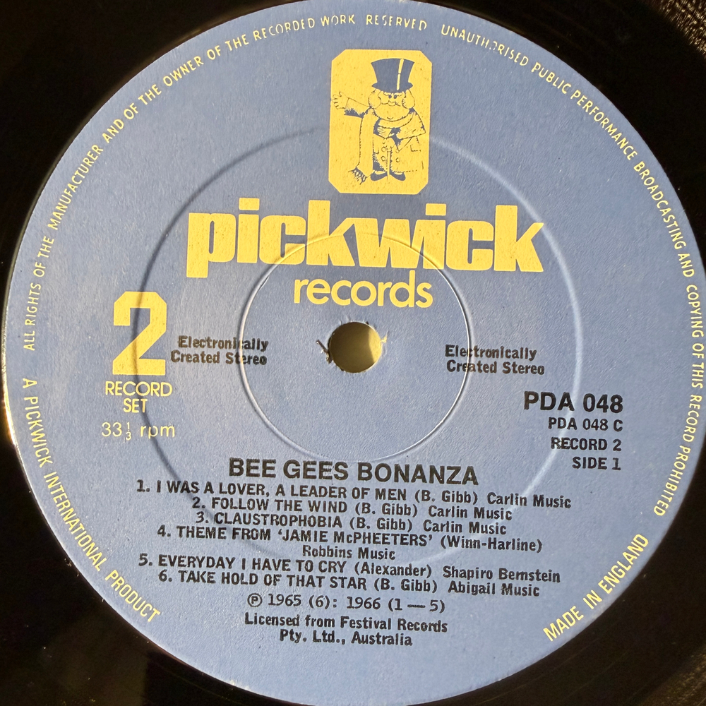 Bee Gees ‎– The Bee Gees Bonanza - The Early Days 2LP (Англия 1978г.)