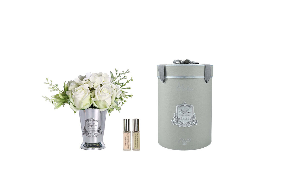 Букет ароматический Cote Noire Summer Posy in Green Silver Vase