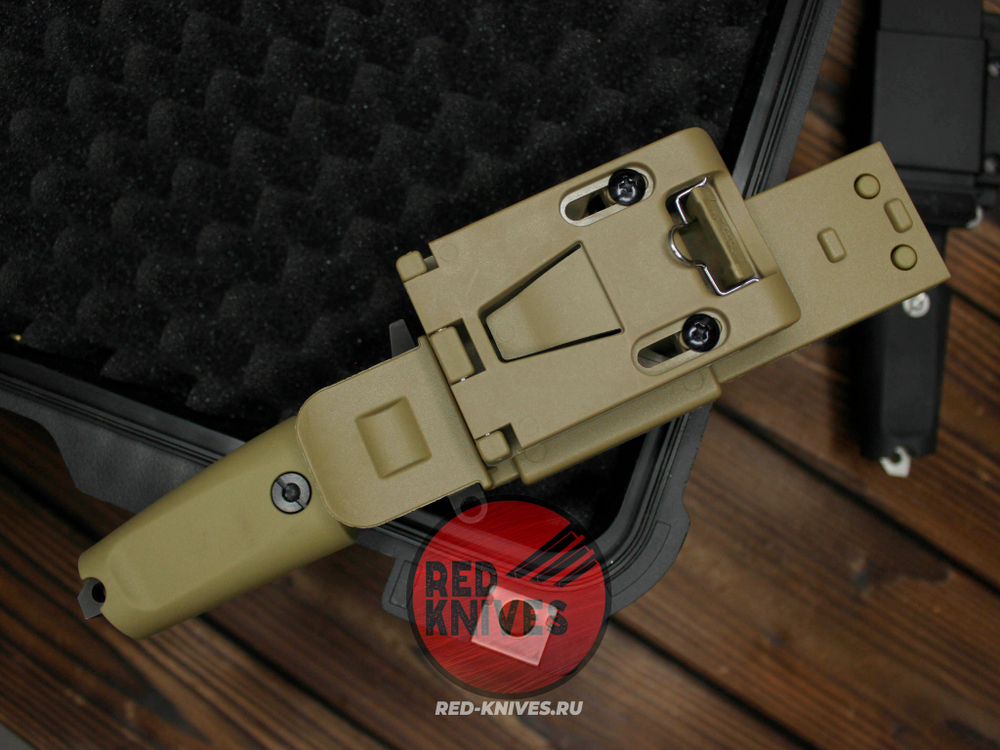 Нож Extrema Ratio Fulcrum C F/P А+++ V.2026 - пустынная рукоять, черный камо клинок