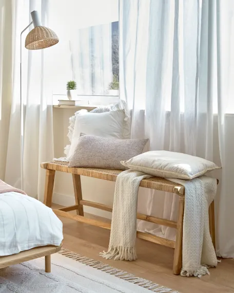 Скамья Beida из массива тика 120 см