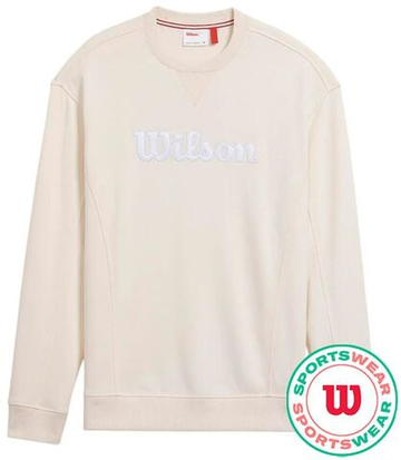 Мужская теннисная кофта Wilson Parkside Crew - Бежевый