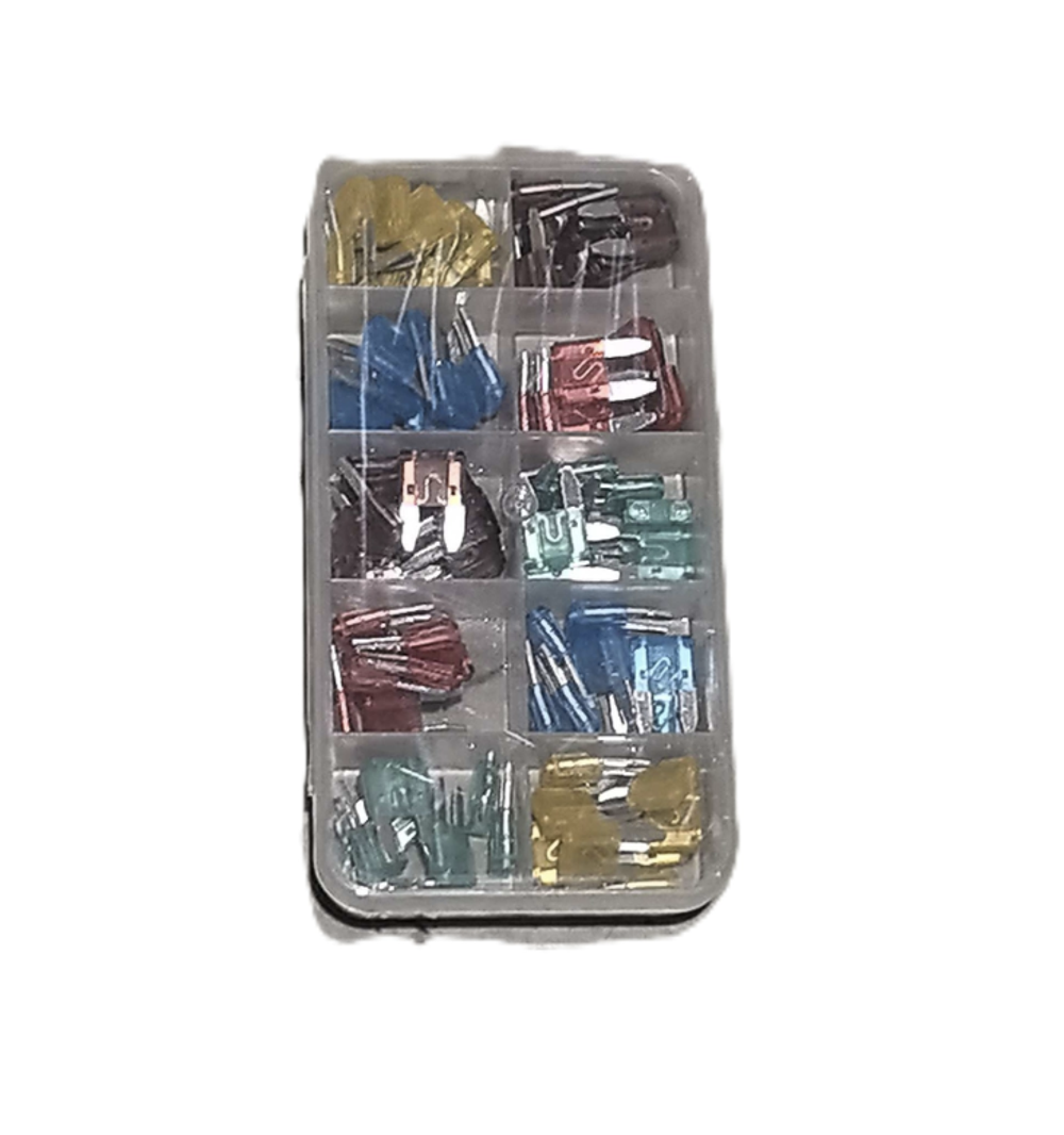 86 шт. - малый / Набор автомобильных предохранителей "Стандарт" 86 шт /5-40А/ Флажковые предохранители (кейс 1 шт.)