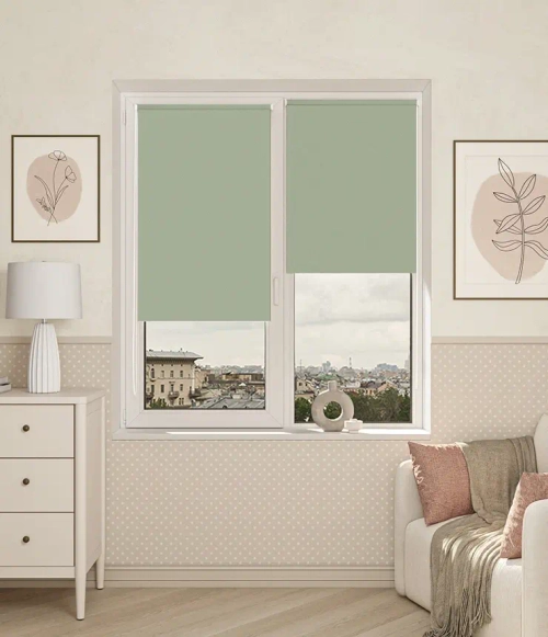 Рулонные шторы блэкаут Болид Олива