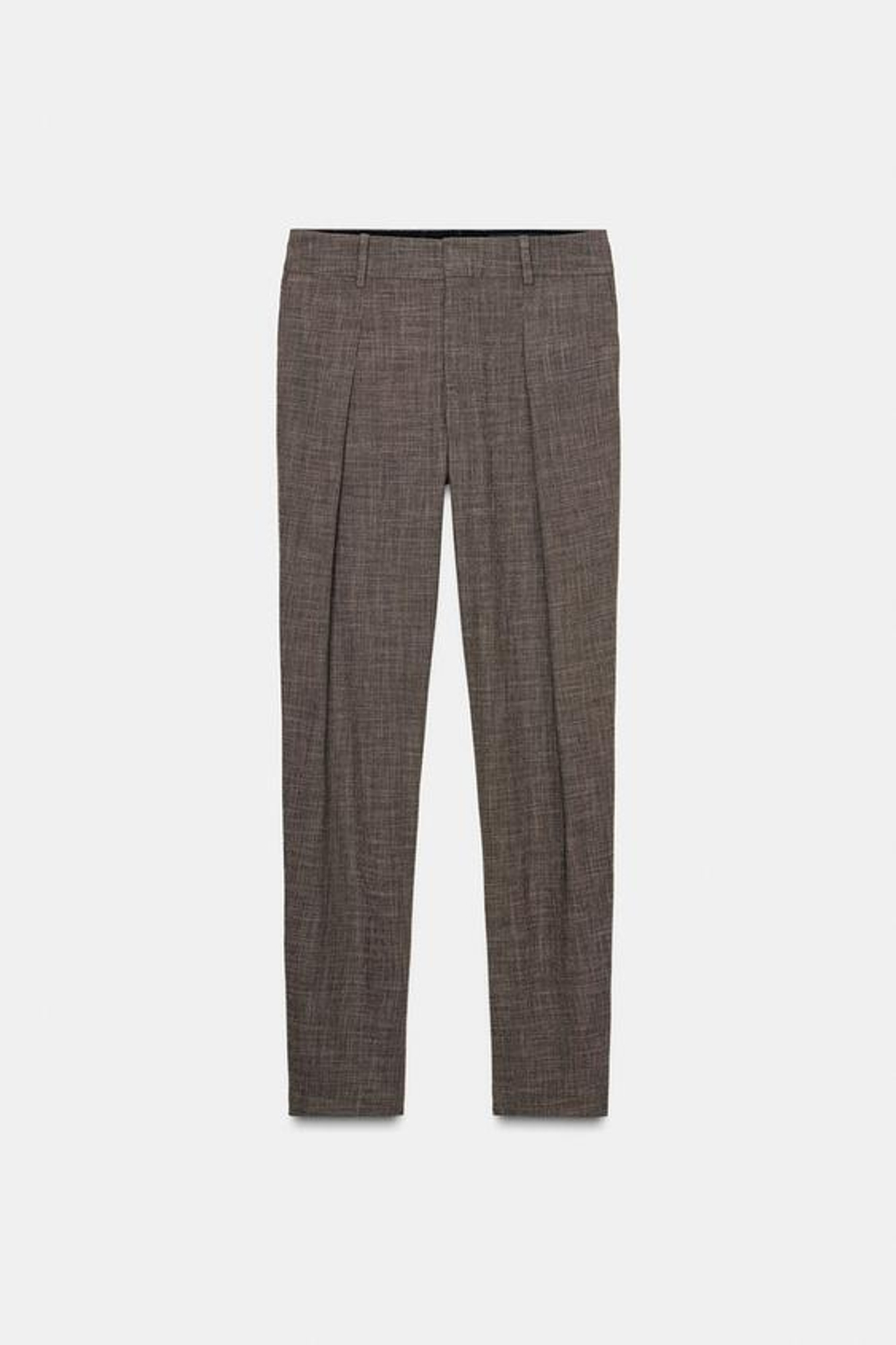 ZARA БРЮКИ С ПУГОВИЦАМИ НА МАНЖЕТАХ — ZW COLLECTION, РЫЖЕВАТО-КОРИЧНЕВЫЙ