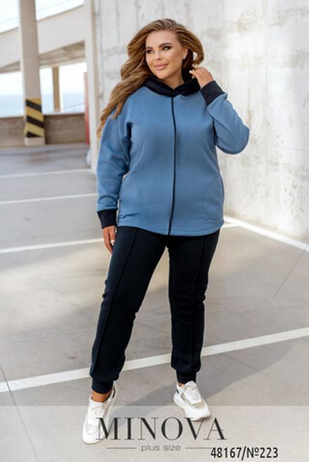Костюм 223-Темно-синий-джинсовый Minova Фото 2