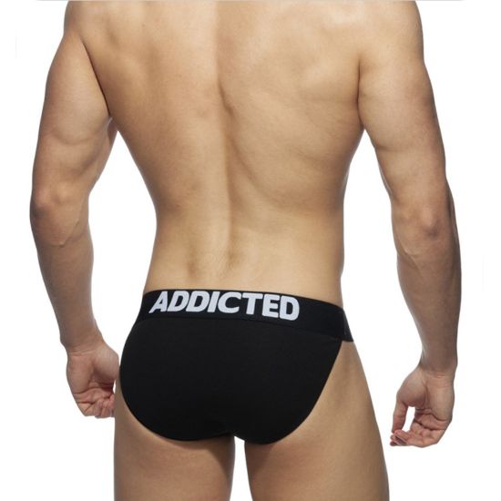 Мужские трусы танга черные Addicted AD3012-2