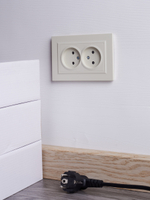 BRITE Розетка 2-местная без заземления с защитными шторками 10А в сборе РСш12-2-БрКр бежевый IEK