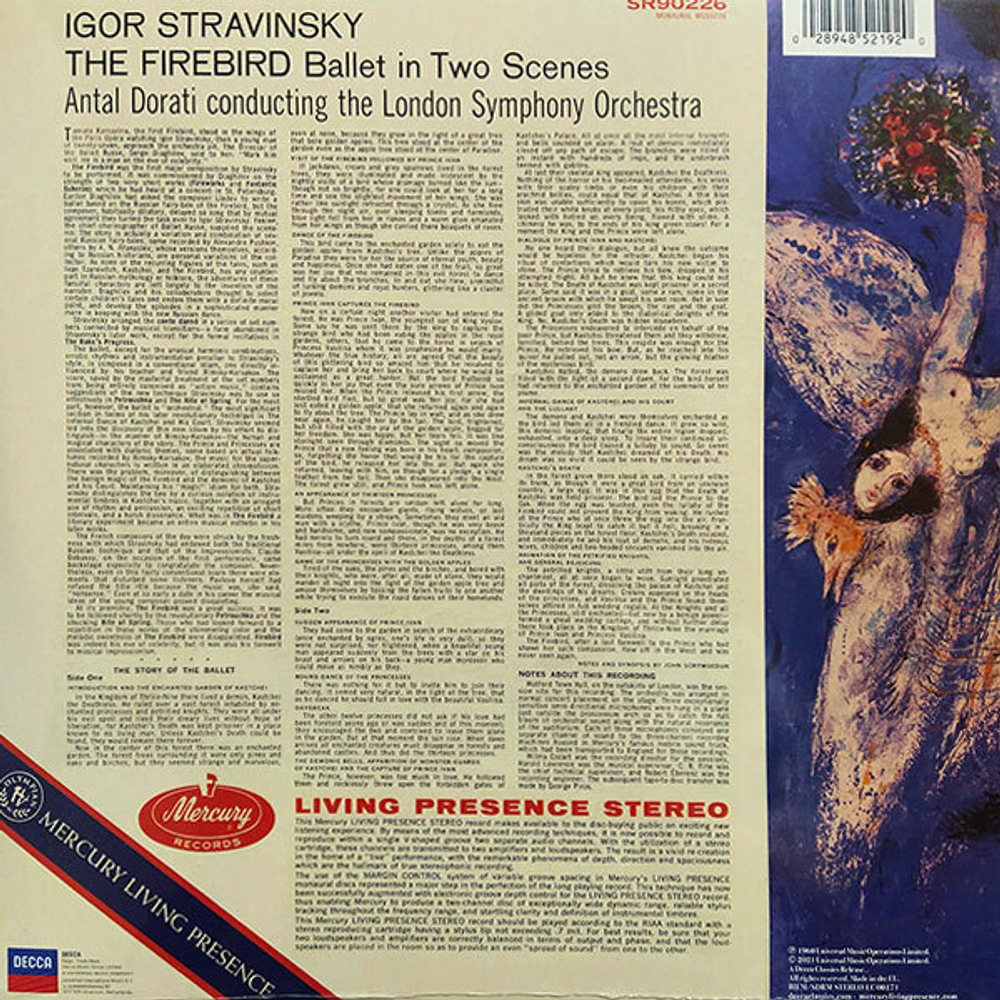 Antal Dorati, The London Symphony Orchestra - Igor Stravinsky: The Firebird (Complete Ballet) (LP)