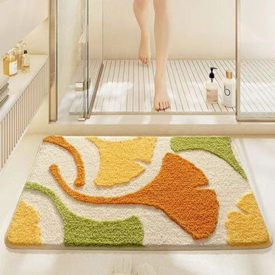 Коврик на пол для ванной и туалета противоскользящий 50х80, ковер для спальни и дома