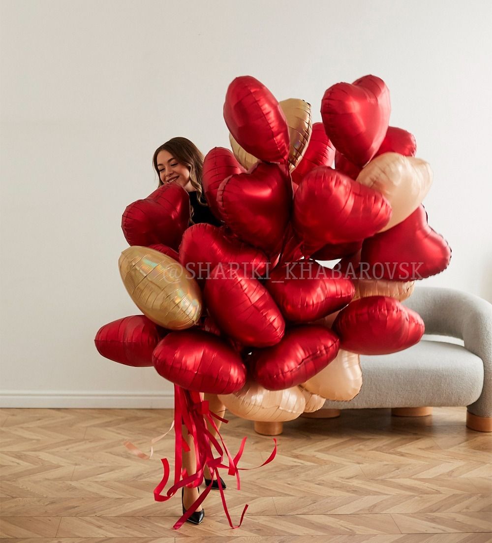 Воздушные шары №6233 (37 сердец)  Изображение3