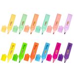 Набор текстовыделителей 12 ЦВЕТОВ, STAFF "EVERYDAY HL-720", 6 неоновых цветов + 6 пастельных цветов, линия 1-5 мм, 152557