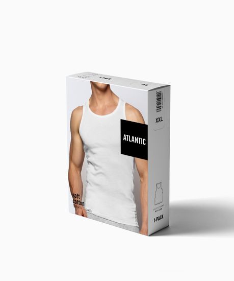 Майка мужская классическая Atlantic BMV-046 белая