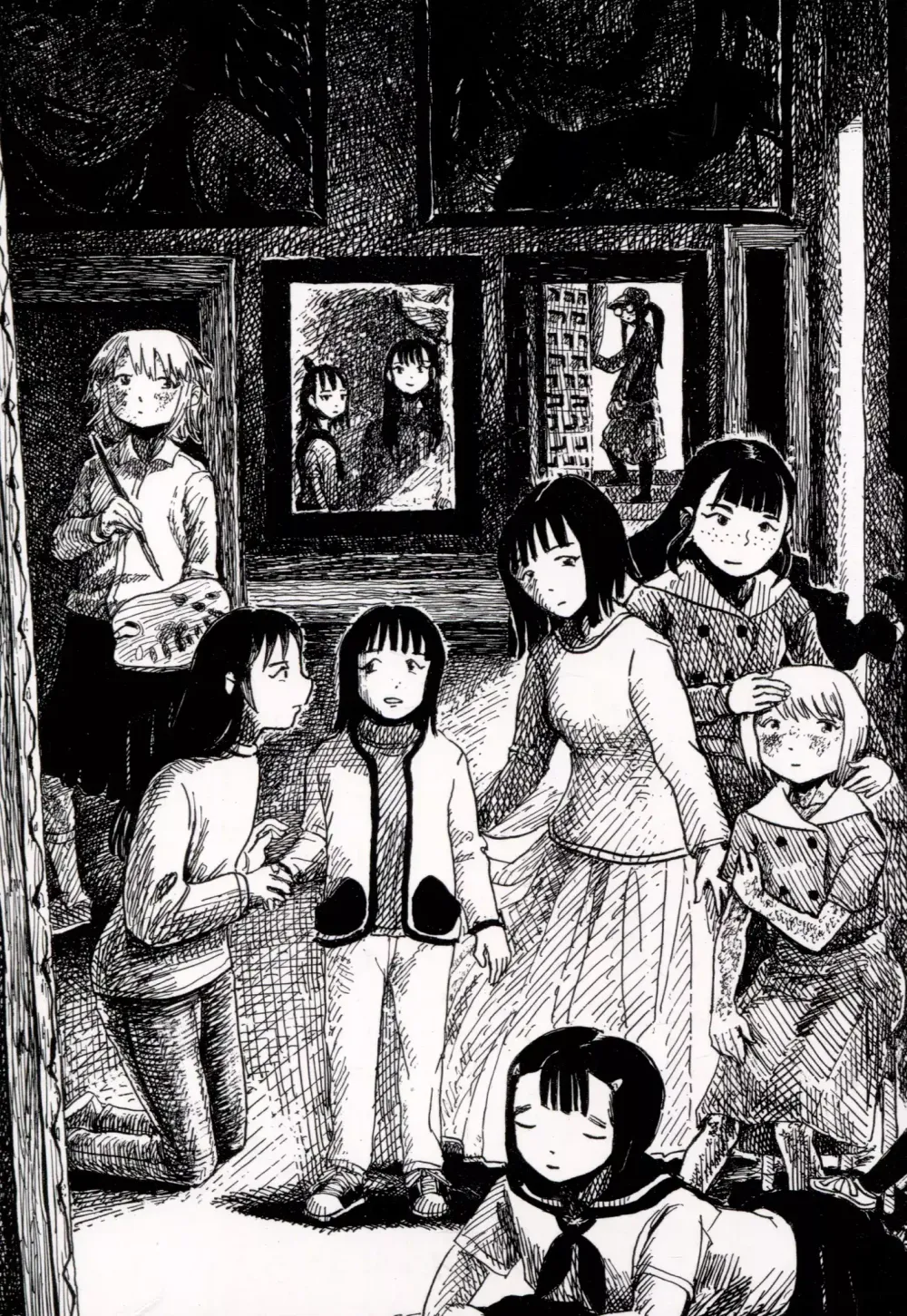 Манга Что у нее с лицом?