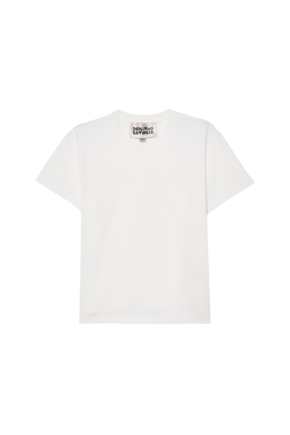 ZARA X BENITO ANTONIO ФУТБОЛКА ОБЛЕГАЮЩЕГО КРОЯ, ЖЕЛТОВАТО-БЕЛЫЙ