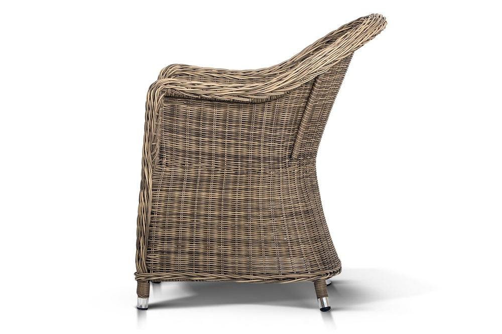 «Равенна» плетеное кресло из искусственного ротанга, цвет соломенный