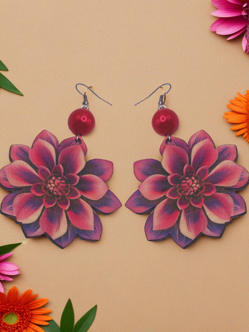 Серьги Цветок