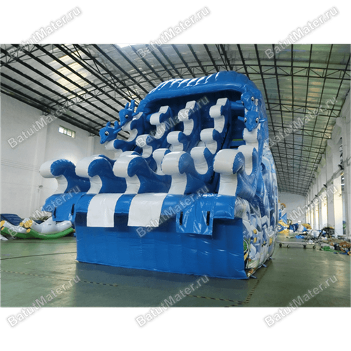 Надувная водная горка для бассейна «Сальто дельфина» 10*7*9 м