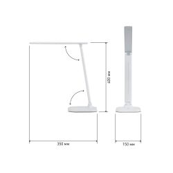 Настольный светильник ЭРА NLED-462-10W-W светодиодный белый