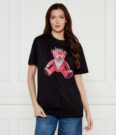 Футболка PINK BEAR GUESS - черный(W5RI30 K9RM1)
